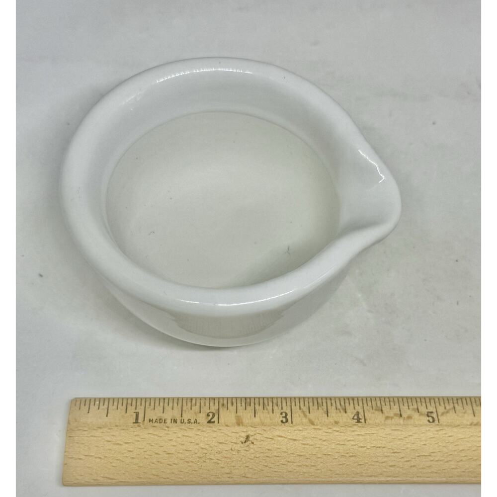 White Porcelain Mortar & Pestle Set, 5oz - Unglazed Grinding Surface Unbranded - Picture 13 of 16